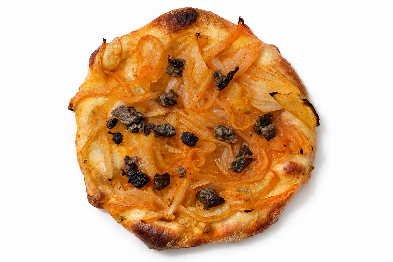 Coca de ceba i salat